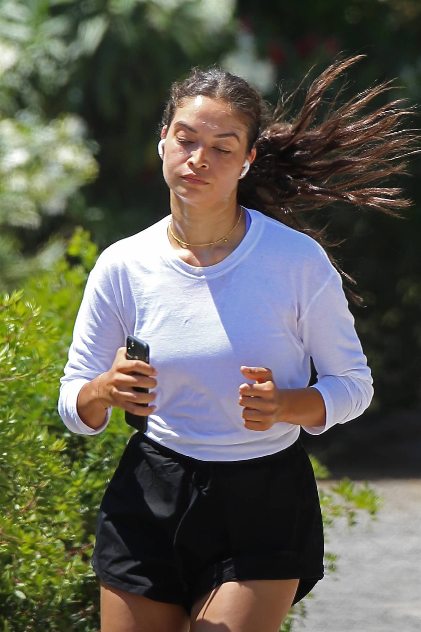 Shanina Shaik â€“ Jogging in Ibiza
