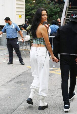 Shanina Shaik - Seen at Global Citizen event held at Central Park in New York