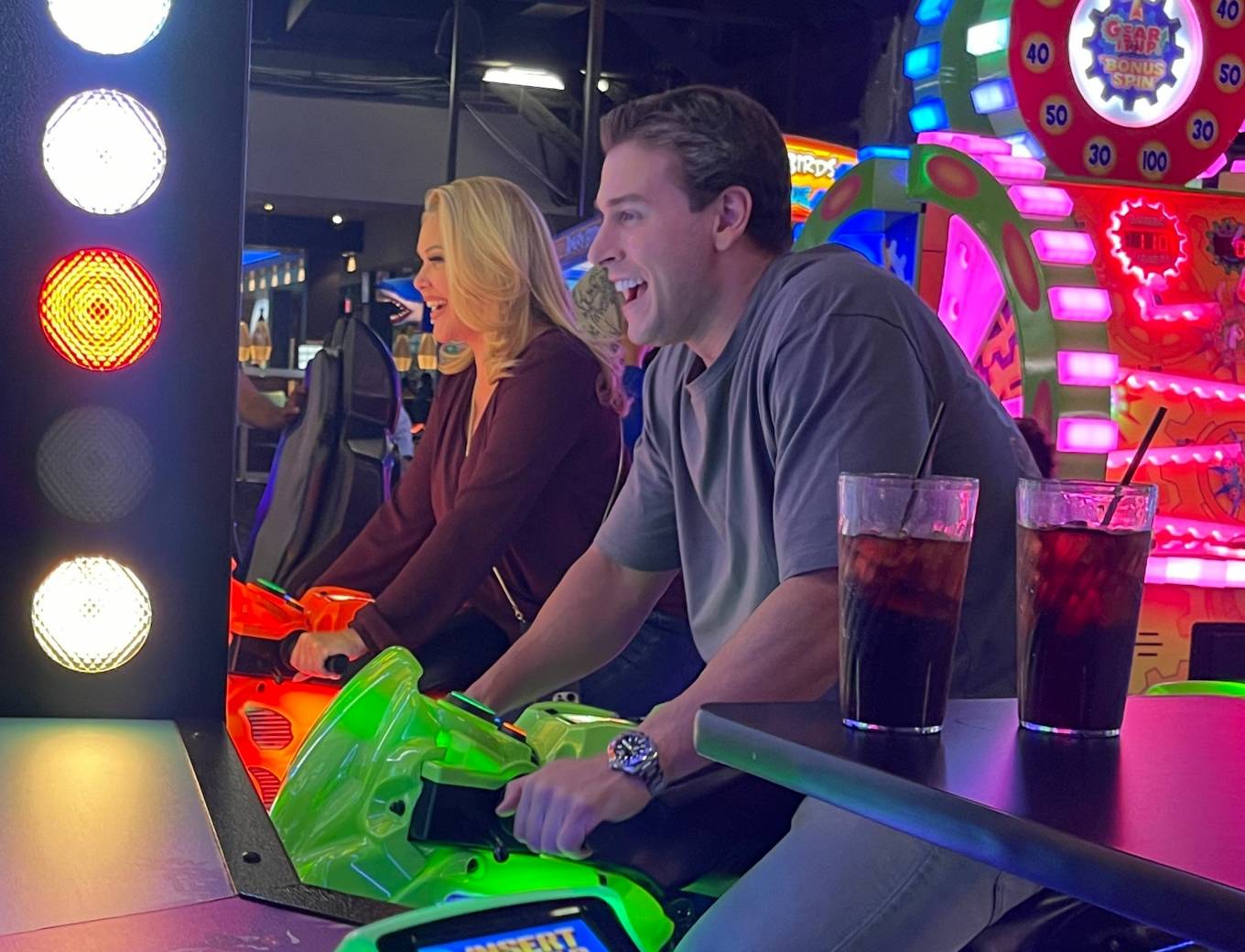 Shanna Moakler - With boyfriend Matthew Rondeau at Dave and Busters in Los Angeles