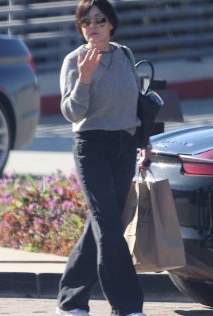 Shannen Doherty - Seen on a New Year's Day Brunch with her mother in Malibu