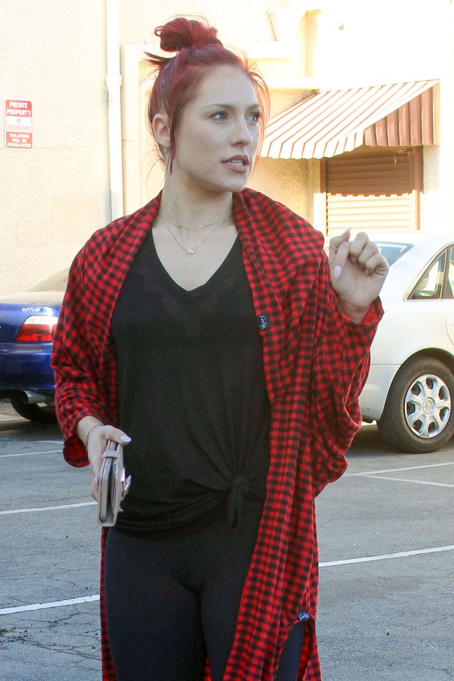 Sharna Burgess at Dancing With the Stars Practice in Hollywood