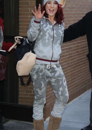 Sharna Burgess out in New York City