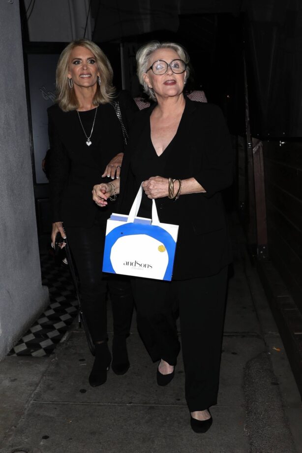 Sharon Gless - Seen at Craig's with her friends in West Hollywood