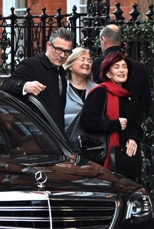 Sharon Osbourne - Out for a lunch at Claridge's hotel in London