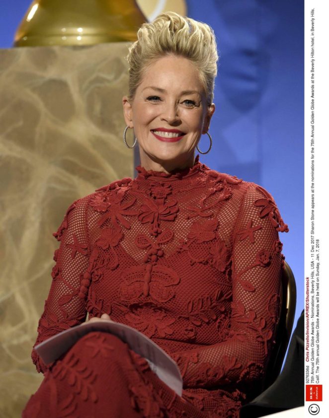 Sharon Stone - 75th Annual Golden Globe Award Nominations in Beverly Hills