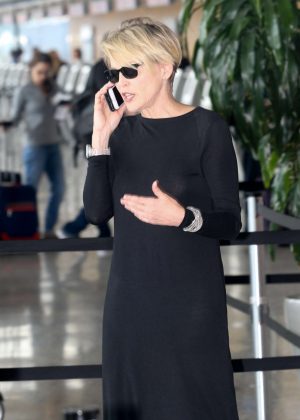 Sharon Stone at Washington Dulles International Airport