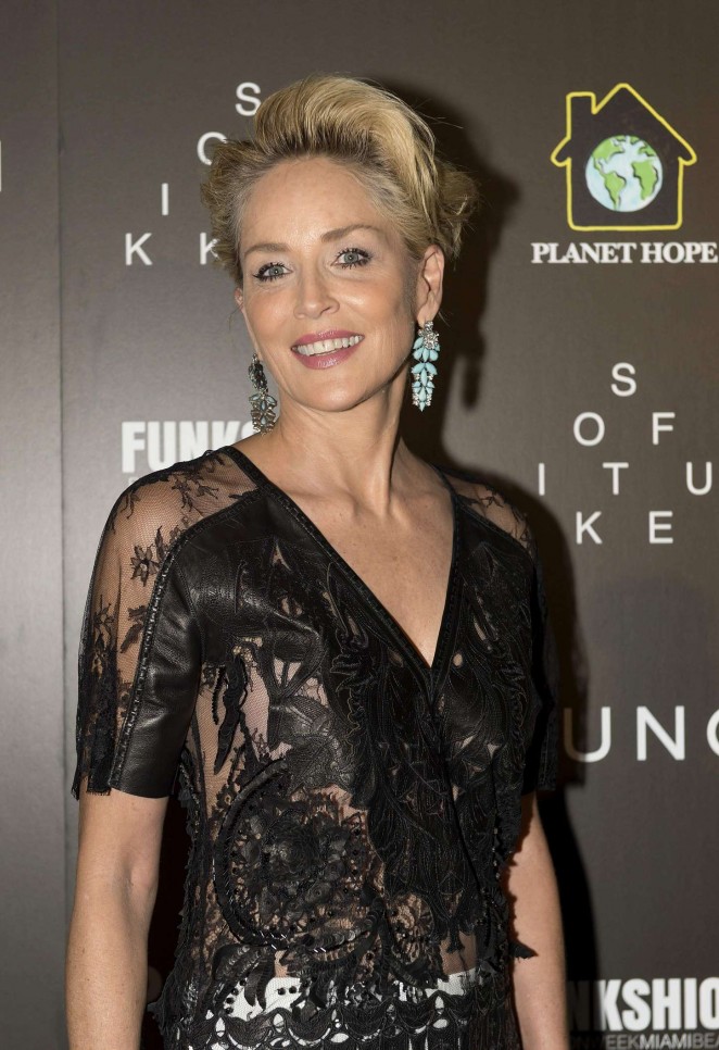 Sharon Stone - Celebration of Hope Event by Planet Hope Foundation in Miami