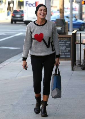 Sharon Stone in Tights out in Beverly Hills
