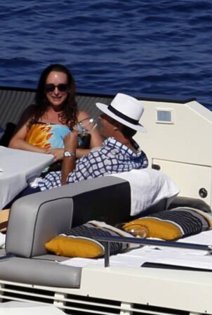 Sharon Stone – On a boat trip in Sicily – GotCeleb