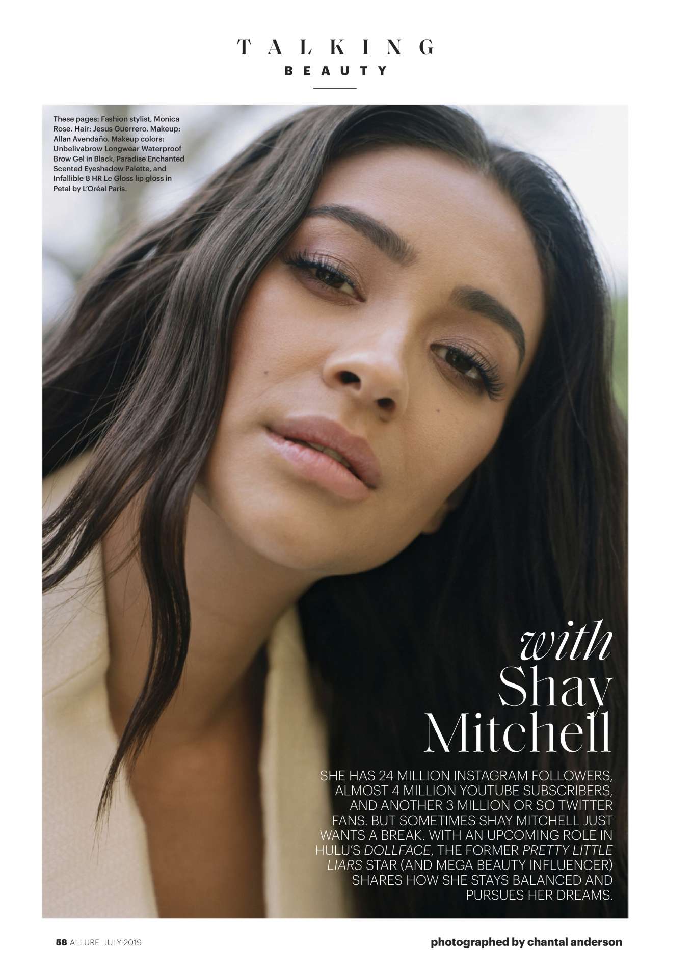 Shay Mitchell â€“ Allure US Magazine (July 2019)