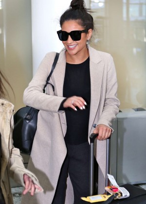 Shay Mitchell - Arriving at Pearson Airport in Toronto