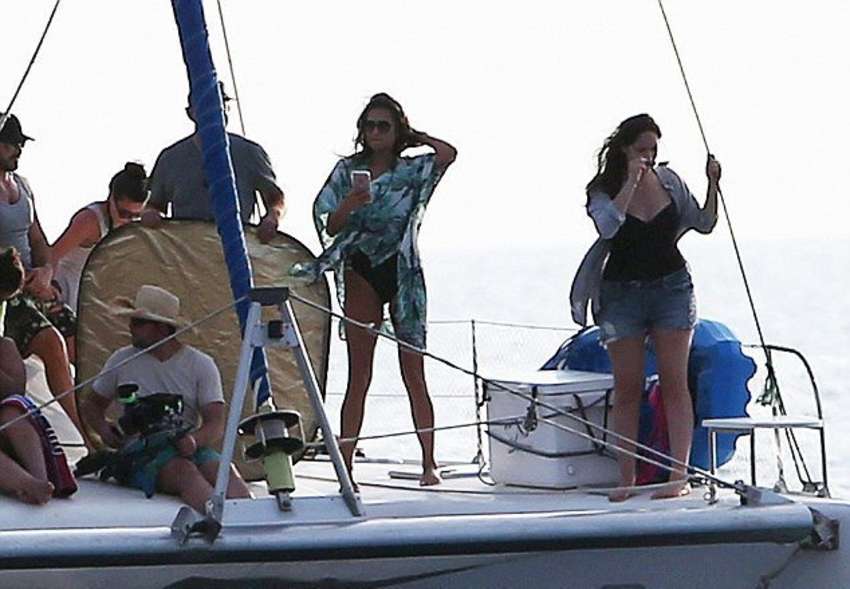 Shay Mitchell in Black Swimsuit on the yacht in Hawaii | Indian Girls ...
