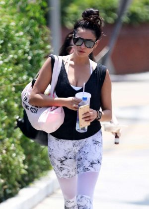Shay Mitchell - Leaving the gym in Los Angeles