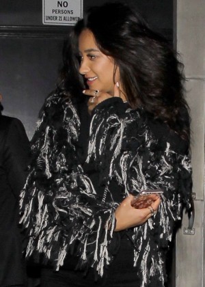 Shay Mitchell - Leaving the Warwick bar in Los Angeles