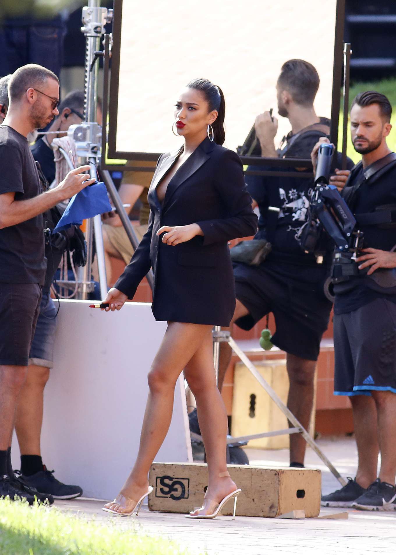 Shay Mitchell â€“ On a Photoshoot in Barcelona