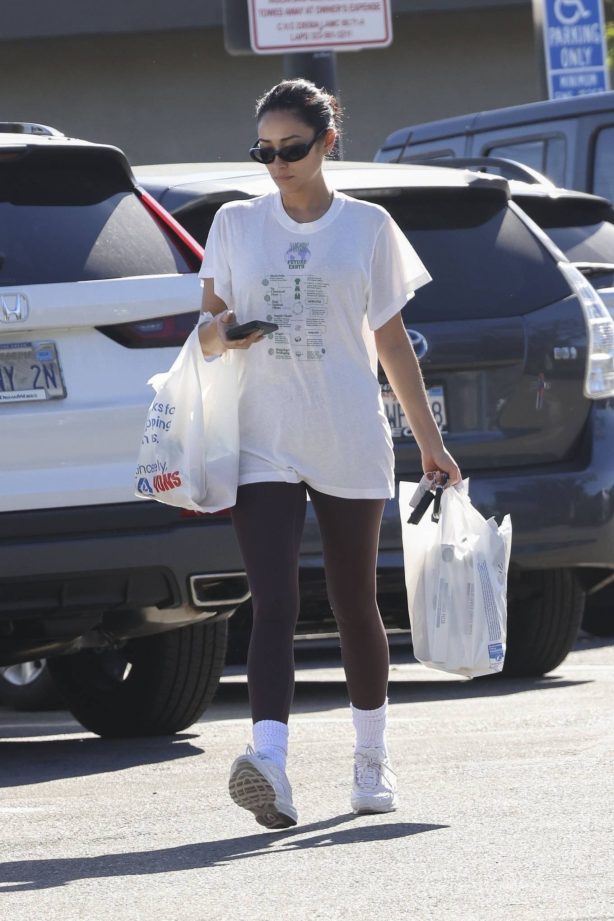 Shay Mitchell - Shopping for Thanksgiving at Albertson's Market in Los Angeles