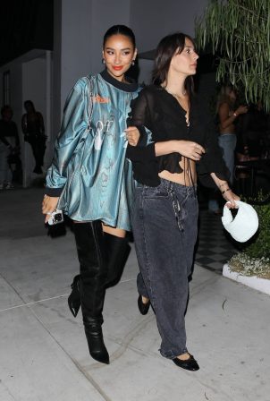 Shay Mitchell - Spotted after attending Drake's after party in Los Angeles