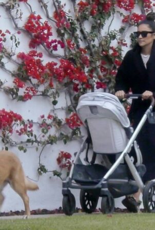 Shay Mitchell - With Matte Babel with their daughter Atlas Noa near their home in Los Feliz