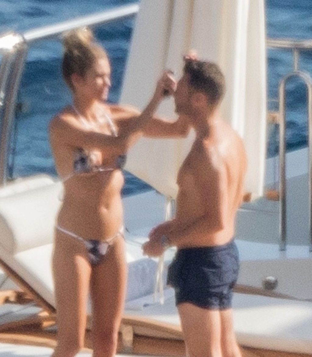 Shayna Taylor and Ryan Seacrest - In bikini on a yacht in Positano. 