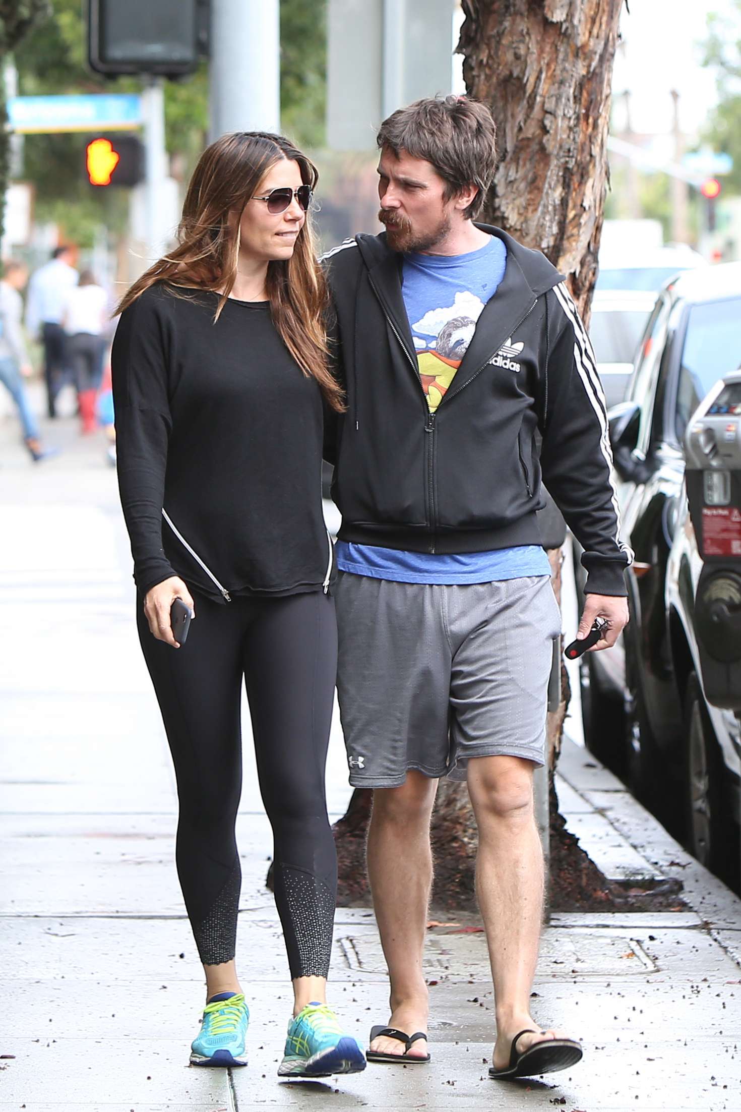 Sibi Blazic and Christian Bale out in Santa Monica -19 | GotCeleb