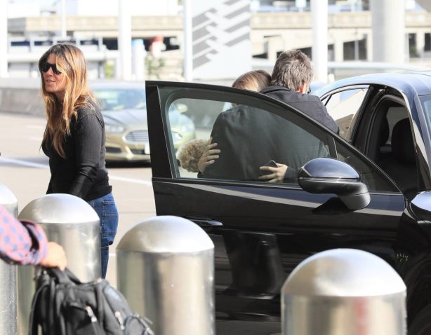 Sibi Blazic - With Emmeline Bale Seen at LAX in Los Angeles