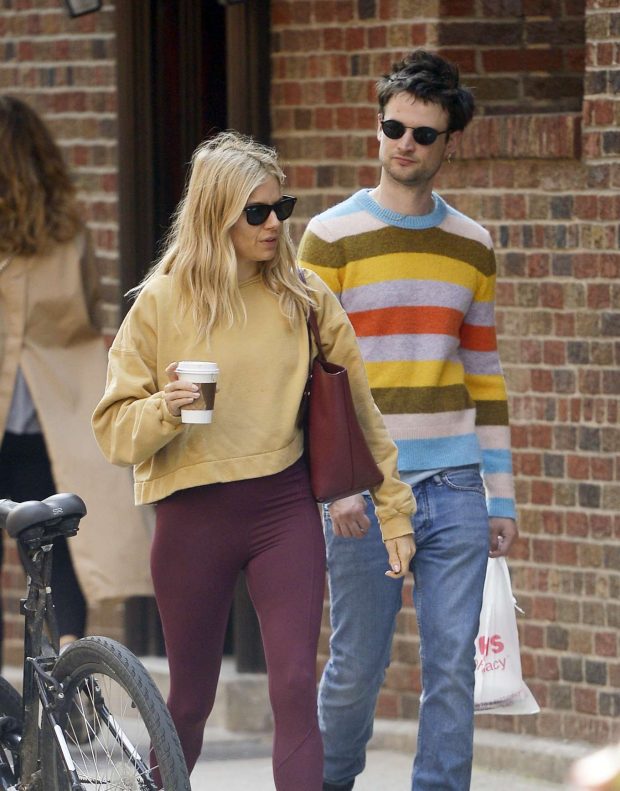 Sienna Miller and her ex Tom Sturridge - Spotted while grab a morning coffee in New York City