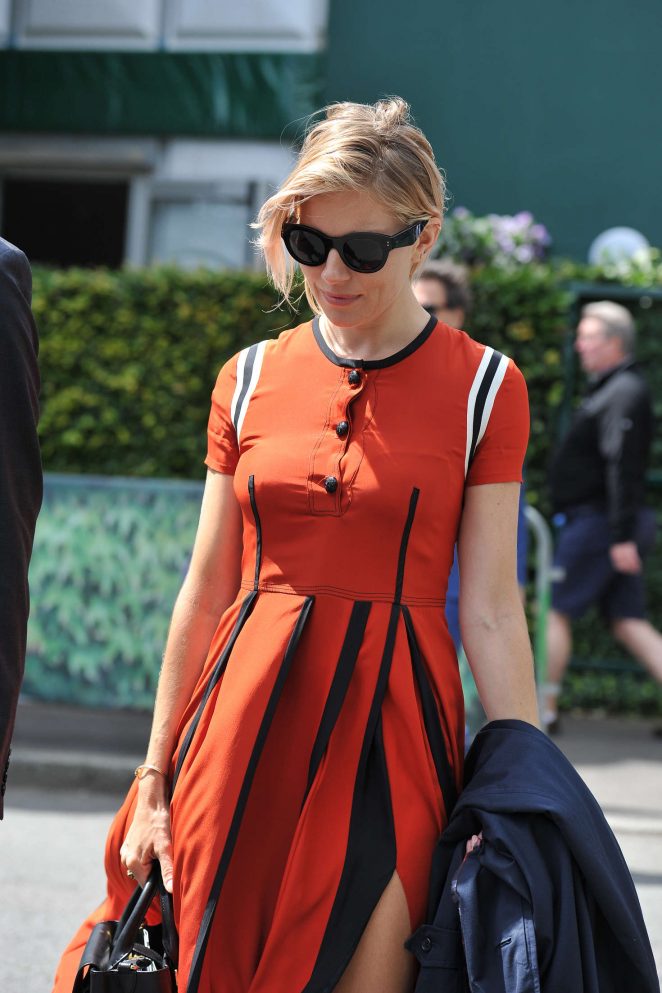 Sienna Miller - Arriving at 2016 Wimbledon Championships in London