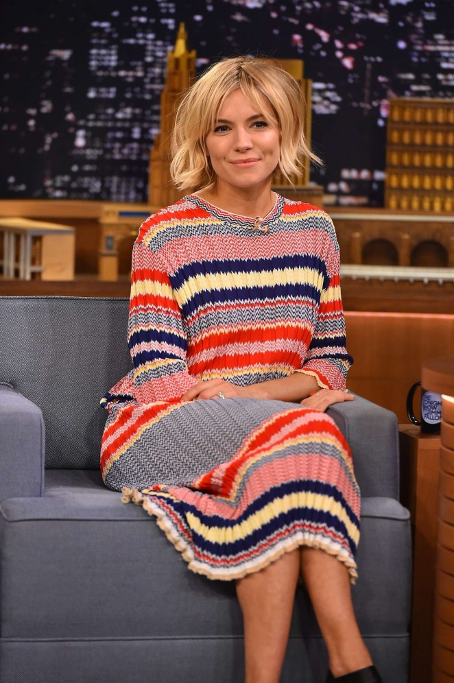 Sienna Miller at "The Tonight Show with Jimmy Fallon" in NYC