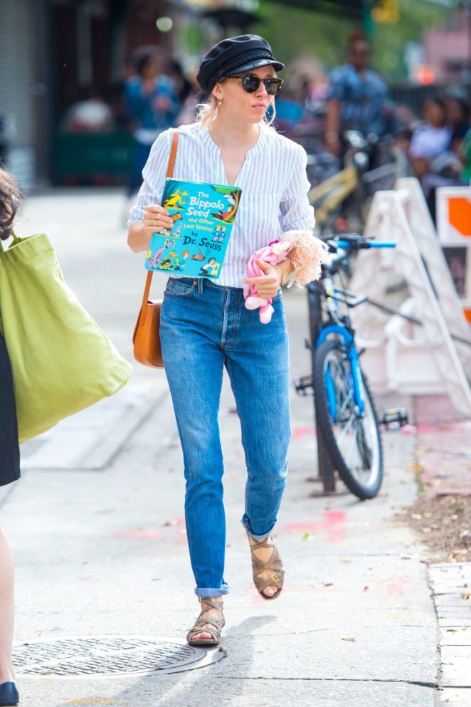 Sienna Miller in Jeans out in New York City
