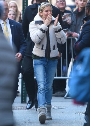 Sienna Miller - Leaving Broadway in NYC
