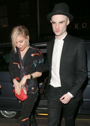 Sienna Miller Night Out at Groucho Club in London