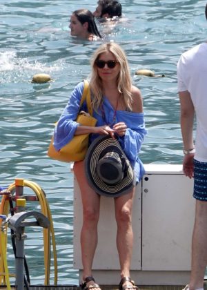 Sienna Miller on holiday in Positano