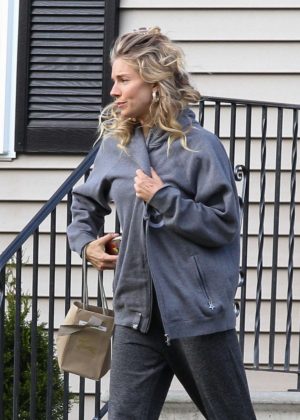 Sienna Miller on the Set of 'The Burning Woman' in Brockton