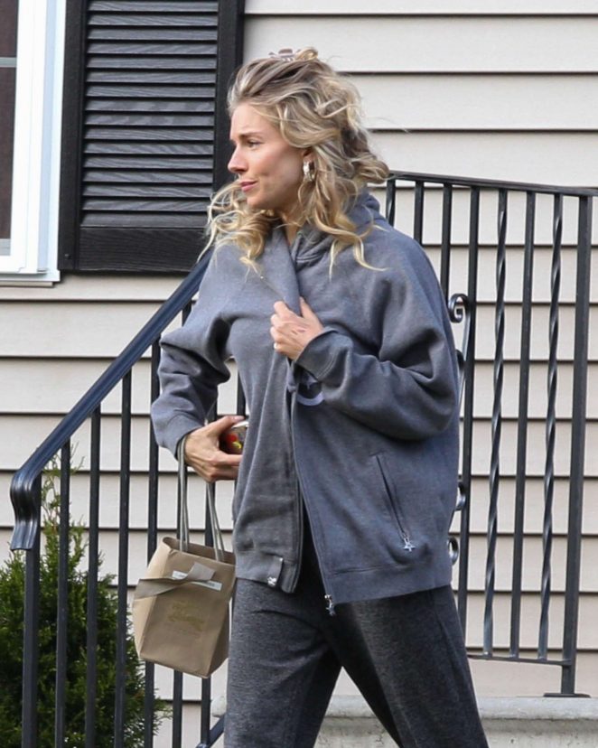 Sienna Miller on the Set of 'The Burning Woman' in Brockton