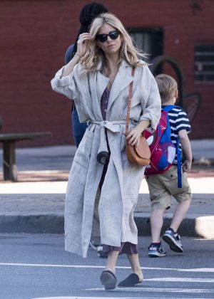 Sienna Miller out in New York