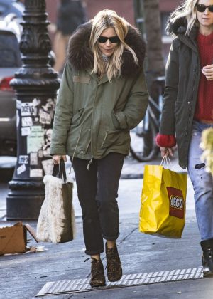 Sienna Miller out with a friend in NYC