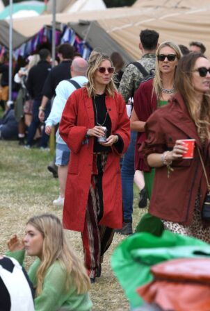 Sienna Miller - Seen at the Glastonbury Festival