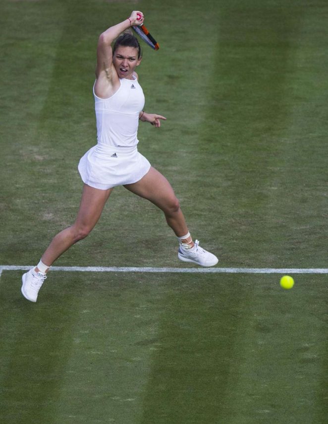Simona Halep at Wimbledon Championships 2017 in London