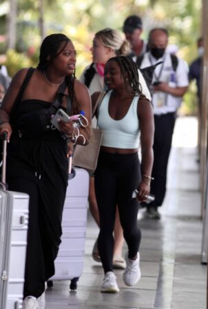 Simone Biles - Seen after a weekend trip to Mexico