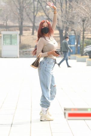 Singer Jesse - Attend the SBS Radio Power FM 'Dousi Escape Cult 2 Show' in Mok-dong - Seoul