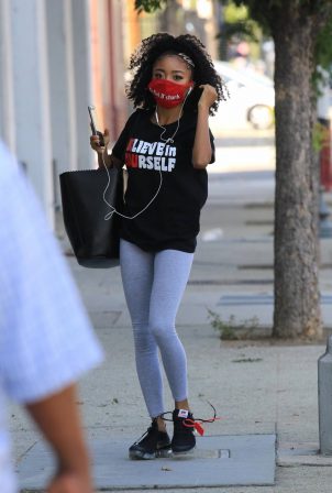 Skai Jackson - Heads into the DWTS studio in Los Angeles
