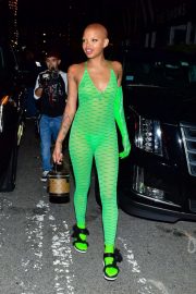 Slick Woods - Arriving to Rihanna's Fenty Afterparty in NY