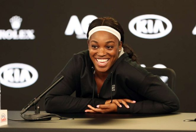 Sloane Stephens - Press Conference before the Australian Open 2018 in Melbourne