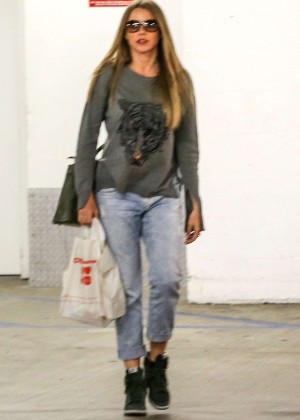 Sofía Vergara in Jeans out in Beverly Hills