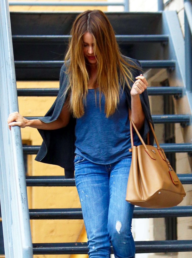 Sofía Vergara in Jeans Out in Beverly Hills