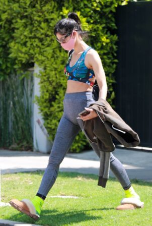 Sofia Boutella - In yoga outfit out in West Hollywood
