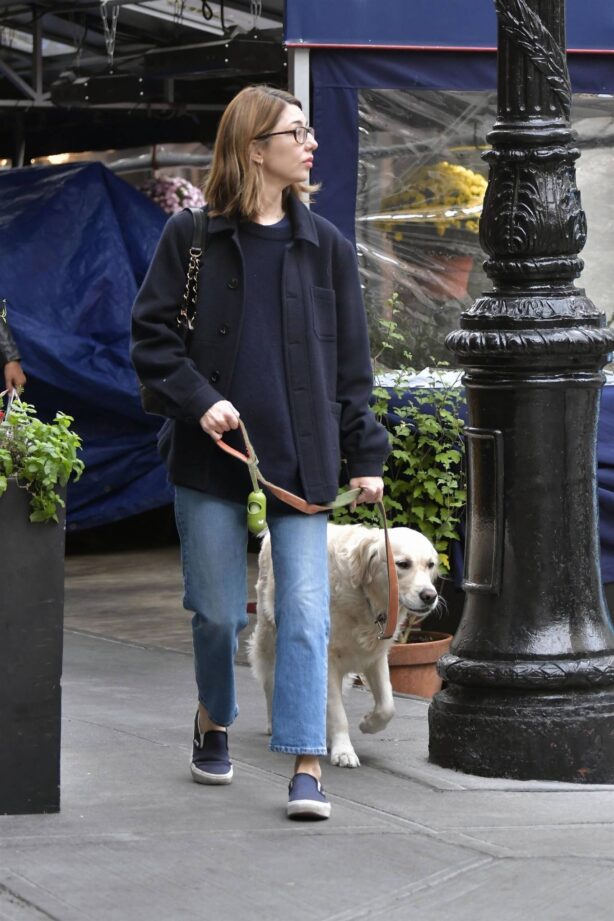 Sofia Coppola - Walks her dog in the West Village in New York City