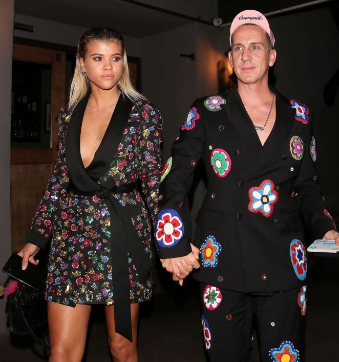 Sofia Richie and Jeremy Scott out for dinner in West Hollywood