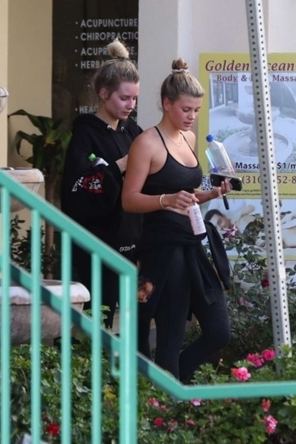 Sofia Richie and Lottie Moss - Leaves yoga studio in Los Angeles