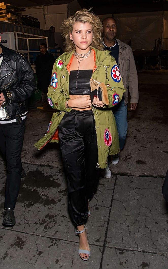 Sofia Richie - Arrives at Jeremy Scott Collection in New York
